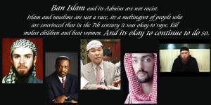 ban islam admin are not racist